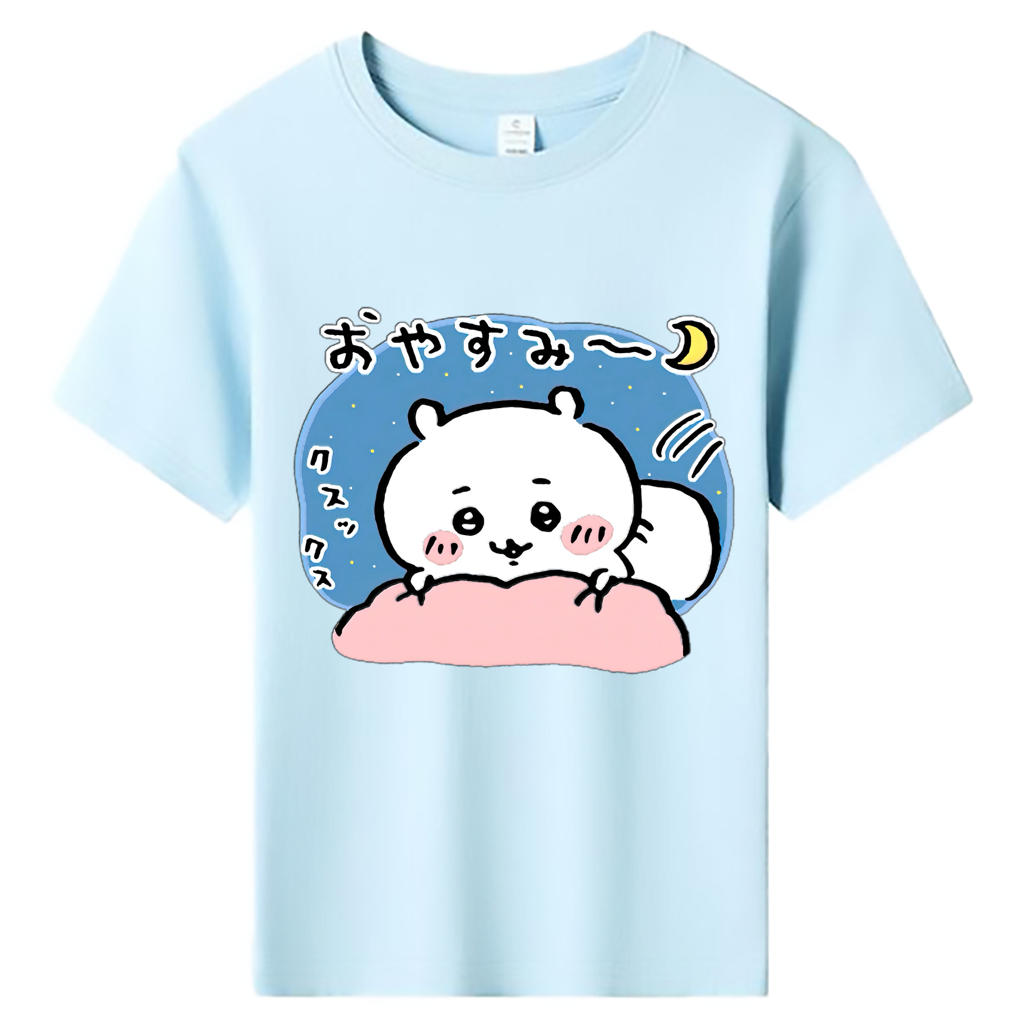 （画像用） ちいかわ ちいかわ Chii-kawa chiikawa 綿100％キッズTシャツ（フロントプリント）